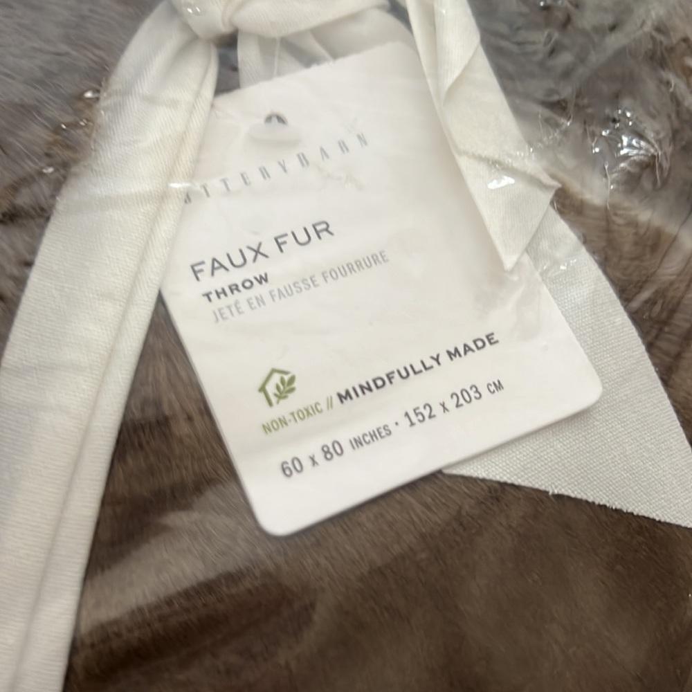 Pottery Barn Faux Throw Oversized